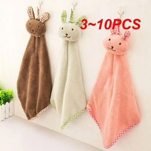 Towel 3-10PCS Cute Hand Towels Kitchen Bathroom Super Absorbent Microfiber High-efficiency Tableware Cleaning