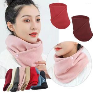 Scarves Winter Warm Plush Neck Scarf Thickened Warmth Sleeve Men Women's Double Layer Neckerchief Fake Collar