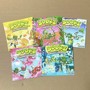 sourz gummies sours pack Packaging Bags 600MG Cherry sour punch bites Zip Lock Edibles Candy Gummy packing Bag Dry Flower SmellProof Mylar edible empty package