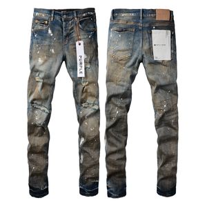 denim strappi jeans firmati PURPLE BRAND jeans per uomo donna pantaloni jeans viola buco estivo alta qualità Ricamo auto-coltivazione e moda piedi piccoli