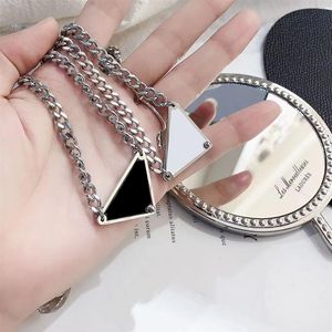 Mens Woman Pendant Necklaces Buckle Link Necklace Chain Silver Man Womens Unisex Bracelets Jewelry Black White Colors293I