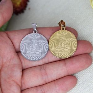 Charms 2st/Lot Tara Buddhist Goddess Pendant DIY Halsband Handgjorda örhängen Estetiska tillbehörsmycken