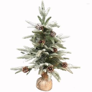 Christmas Decorations Y Banana Nordic Korean Snow Pine Branch Simulation Sack Base Window Set Tree
