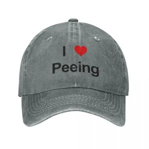 Bonés de bola I Heart Peeing Cowboy Hat Sports Caps Ladies Hat Men'S 231204