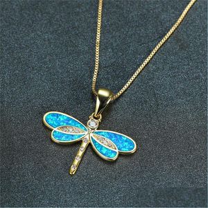 Naszyjniki wiszące Dragonfly swobodny naszyjnik wisiorek dla kobiet ins biżuteria upuszcza biżuteria naszyjniki wisiorki dhmjb