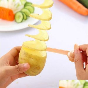 Utensili per frutta e verdura Affettatrice a spirale per carote di alta qualità Modelli di taglio da cucina Taglierina per patate Accessori da cucina Gadget per la casa Gb68 Dhzpo