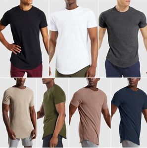 LL Mens T-Shirts Tops Gym Clothing Summer Exercise Fitness Wear Sportwear Running Loose Short Sleeve Shirts Fashion Trend Clothes Wsde