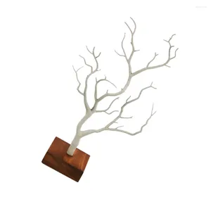Jewelry Pouches Fashion Rack Ornament Display Stand Organizer Necklaces Wood Hanging Tree