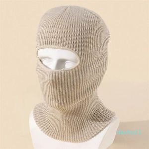 Beanie Kafatası Kapakları Şeker Renk Sevimli Tam Yüz Kapak Kayak Maske Şapka Ayı Kulak Balaclava Örme Şapkalar Açık Bisiklet Koruma Beanies Erkekler