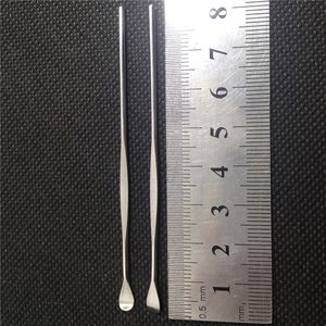 80mm Mini Earpick Strumento in acciaio inossidabile Scavo Fumo Strumento di prelievo dell'olio Strumento Dab Olio di cera per Kit penna per erbe secche Accessori per tubi di tabacco