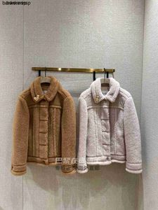 Luxury Coat Alpaca Wool Coat MaxMaras Samma material Maxmara Autumn/Winter Tteddino Fleece Short Fleece08xs