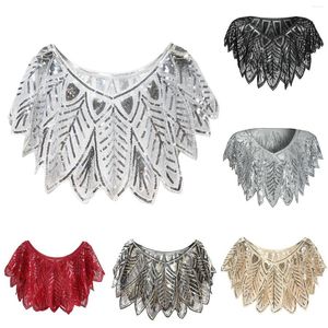 Scarves 1920 Shawl Women Vintage Mesh Loose Cloak Dress Wrapped Capes And Shawls For Wraps Formal