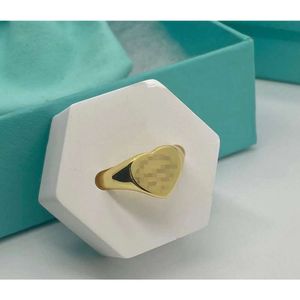 Med Box T Designer Ring Smycken, återvänd till New York Heart Jewelry Rings Women Mens Band Ring Gold Silver Rose Color Gift Wrap