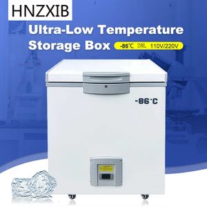 HNZXIB -86 grader Ultra Låg temperatur Frys 28L Laboratory Deep Freezer för prover Lab Cryogenic Freezer