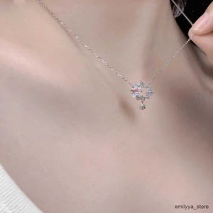 Pendant Necklaces Fashion Gemini Star Necklace for Women Niche Design Sense Fairy Temperament Little Star Collarbone Chain Lover Gift Jewelry R231205
