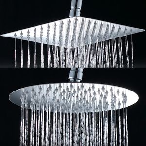 バスルームシャワーヘッド調整可能なアームヘッド81012インチ高圧ステンレス鋼降雨シャワーヘッド水域231205
