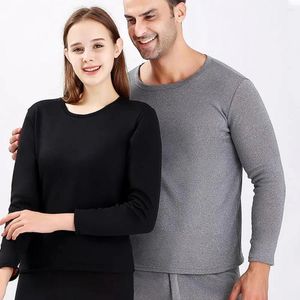 Men's Thermal Underwear Men Set Heat Retention Unisex Winter Warm Thick Fleece Lined Long For Sport