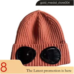 Stones Island Caps Men's Designer Ribbed Knit Lens Hats Women's Extra Fine Merino Wool Goggle Beanie Official Website Version CP 652