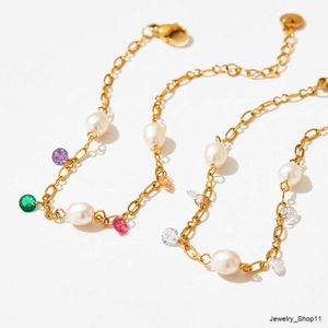 Najnowszy trend Shine Cat Natural Pearls Party Bracelets Stal nierdzewna Hipoalergenna nieczystej wodoodporna biżuteria