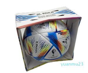 Palloni da calcio Fase a gironi della Coppa del Mondo Calcio AL Rihla Dimensioni ufficiali Materiale Replica di fascia alta
