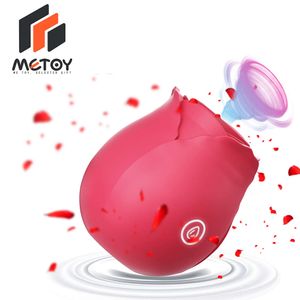 Massager zabawek seksu Metoy Rose Toys dla kobiet stymulator wibratora łechtaczki z 10 oszałamiającymi trybami wibrującymi zabawką dla dorosłych