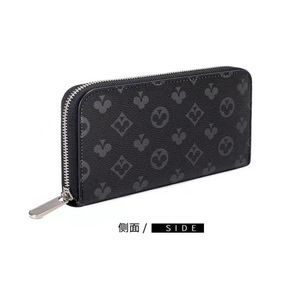 Single zipper WALLET the most stylish way to carry around money cards and coins men leather purse card holder long business women 307o