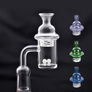 Toptan Kuvars Banger Yağ Tırnak 10mm 14mm 18mm Düz Üst Kuvars Bangers Çiviler Dönen Karbonhidrat Kapağı ve Terp İnci Bongs Dab Teçhizatları Sigara Aksesuarları