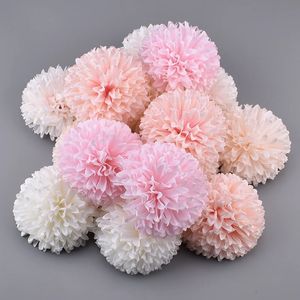 Dekorativa blommor kransar 30 st 10 cm stora konstgjorda pompom siden blommor huvud hortensia hem bröllop dekoration diy scrapbooking falska blommor kransar 231205