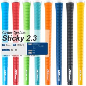 クラブグリップ13pcs IOMIC Sticky 23ゴルフユニバーサルTPEマテリアル良いフィードバックアンチスリップパターン231204