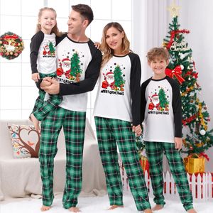 Família combinando roupas pijamas de natal conjunto adulto criança bebê cão natal santa pijamas roupas 231204