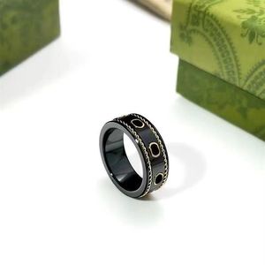 8 Stil Keramikring für Herren Damen Planet Ringe Modedesigner Extravagante Markenbuchstaben Ring Schmuck Frauen Männer Hochzeit266W