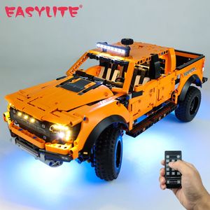 Świąteczne zabawki Zestaw LED LED dla 42126 F-150 High Tech pojazd drapieżnik pickup samochodowy Blok z cegły Education