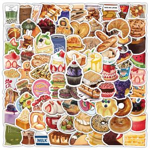 103pcs food cake pastry dessert graffiti Waterproof PVC Stickers Pack For Fridge Car Suitcase Laptop Notebook Cup Phone Desk Bicycle Skateboard Case.