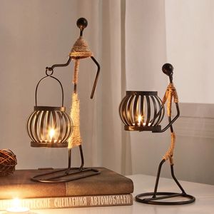 Candle Holders Metal candle holder home decor accessories easter Candlesticks for candles Decorative chandeliers candle wedding centerpieces 231205