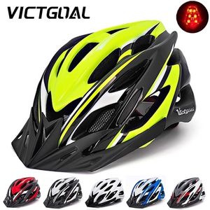 Cycling Helmets VICTGOAL Bicycle Helmet Men's Ultralight Taillight LED MTB Road Bike Motorcycle Electric Scooter Safty 231204