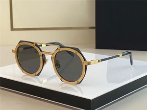 Nowe okulary przeciwsłoneczne H006 H006 okrągła rama wielokąta Unikalny styl projektowy popularny na świeżym powietrzu UV400 Ochronne okulary najwyższej jakości
