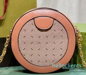 Zincir Crossbody Çanta Çanta Moda Krep Çörek Kadın Omuz Çantaları Fermuar Kapatma Metal Donanım Mektubu Cep Telefonu Cep