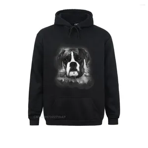 Men's Hoodies Beautiful Boxer Dog Tshirt For Lovers And Pet Owner Retro Sweatshirts Personalized Hip Hop Clothes