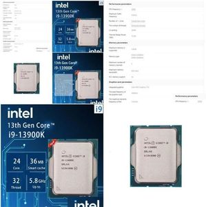 CPUS Intel Çekirdek I913900K I9 13900K 30 GHz 24Core 32Thread CPU İşlemci 10nm L336M 125W LGA 1700 Tepsisi Ama Soğutucu Olmadan 231117