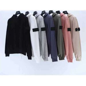 Mens Hoodies Moletons Cores Designers Stones Island Hoodie Candy Hoody Mulheres Casual Manga Longa Casal Solto Oneck Moletom ds