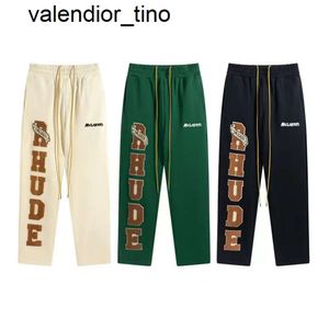 新しいrhudeパンツデザイナーカーゴパンツファッションブランドスウェットパンツメンズカジュアルスウェットパンツフィットネスメンズトラックジョガーズパンツ