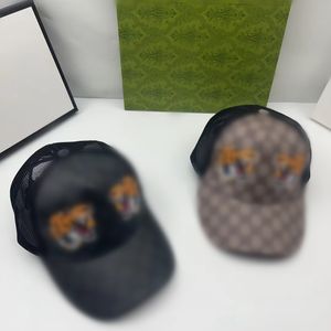 Klasyczny design baseball Cap Marka Tiger Wolf Cat Snake Mężczyźni i kobiety Sun Hat Floral Series Fashion Sport Cape Cap