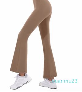 Yoga Flared Pants Groove Summer Ladies High Waist Slim Fit Belly Bell-bottom Trousers Shows