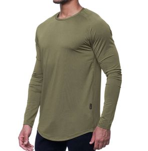 Lu Lu L Men Yoga outfit sport långärmad t-shirt herrar sport stil tight träning fitness kläder elastiska snabba torr slitage heta försäljning fashionabla kläder