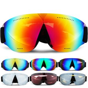 Maschere da sci Maschere da sci professionali HD UV400 Antiappannamento Occhiali da sci Invernali antivento Occhiali da snowboard Lenti a specchio Maschere da sci 231205