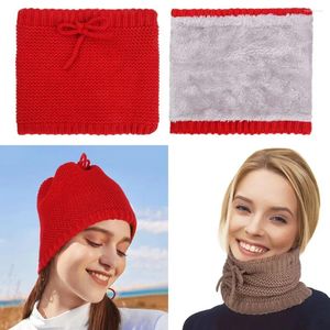 Halsdukar mode mjuka tjocka ansikte wraps snood nacke cover vinter ring halsduk