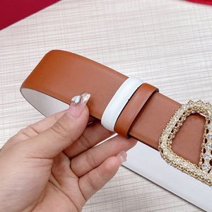 T0P Quality VA022 fashion designer mens belt Business designer Luxury womens belt Classic vintage Real cowhide belt 90-125cm durable without wrinkles boutique belt