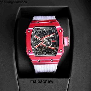 Mechanical Watch Rm6702 Luxury Wristwatch Carbon Dial Fiber Case Designer y Watches Swiss Movement Strap Fashion yT0JY with Logo Original Box