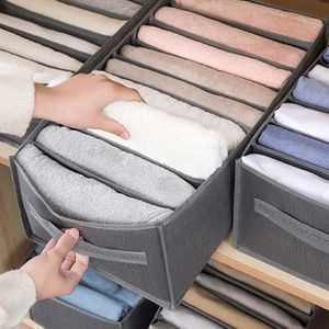 Storage Boxes Bins Clothes Organizer Pants Jeans Box Cabinets For Underwear Bra Ties TShirt Socks 231205