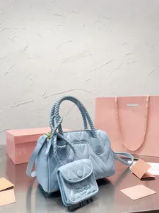 Designer Miniu bag Two-in-one Totes Bag Woven Handle Handbags Lady Lambskin Shoulder Crossbody Bags Detachable Shoulder Strap Zipper Closure Tote